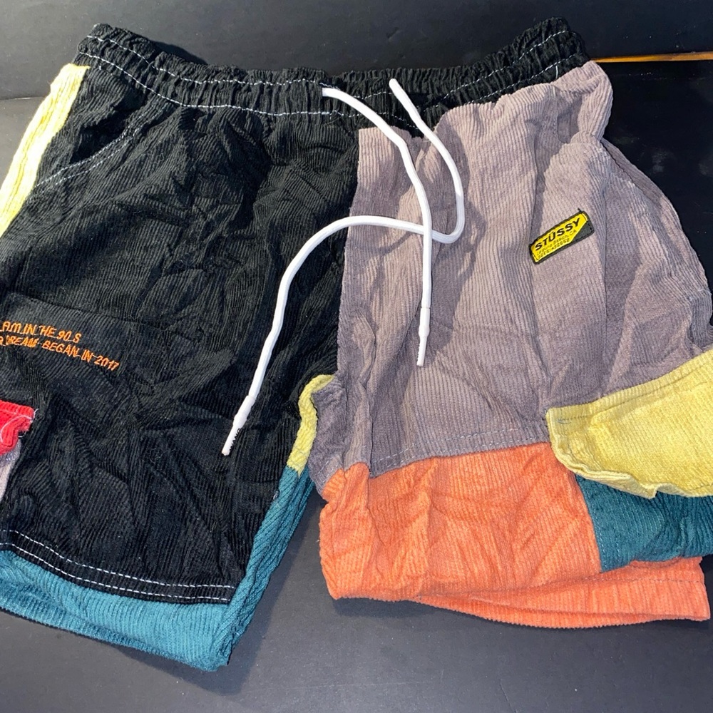 Stein Stussy Laguna Beach Corduroy Patchwork Colorblock High Street Pants Size M